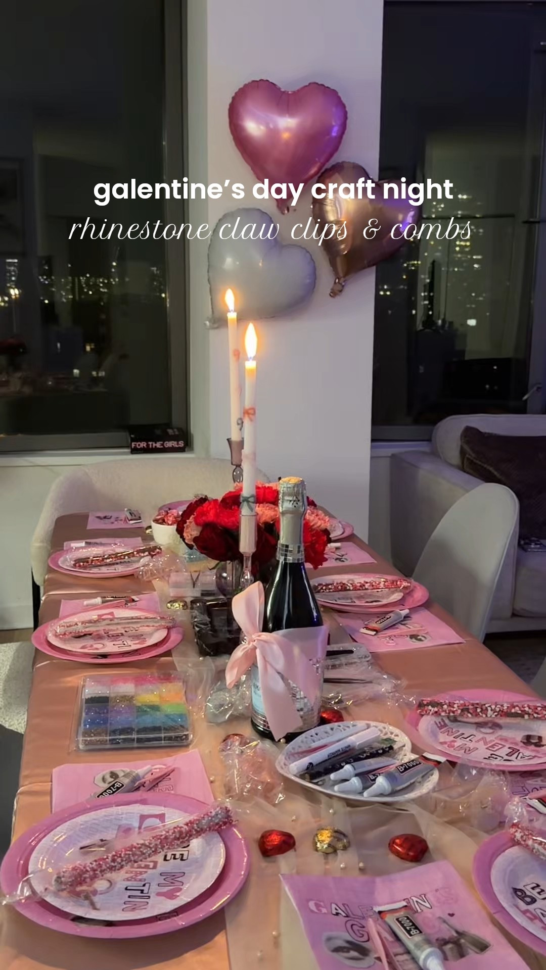 galentine’s day craft night! we made rhinestone claw clip & combs. all the supplies needed to make your own are linked below! such a fun girls night activity.

#LTKValentine