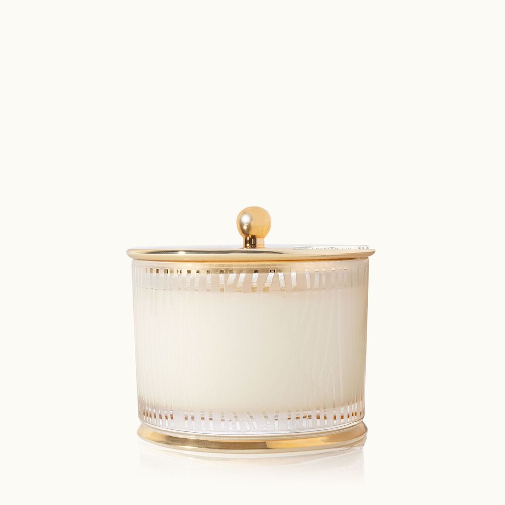 Frasier Fir Gilded Frosted Glass Candle | Home Fragrance | Thymes