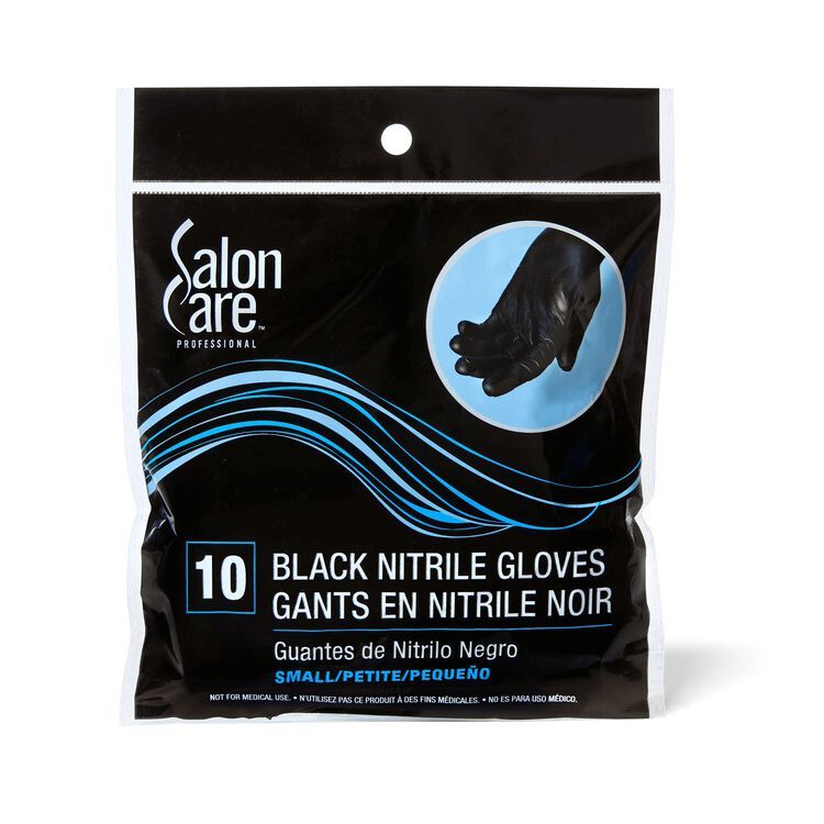 10ct Black Nitrile Gloves | Sally Beauty