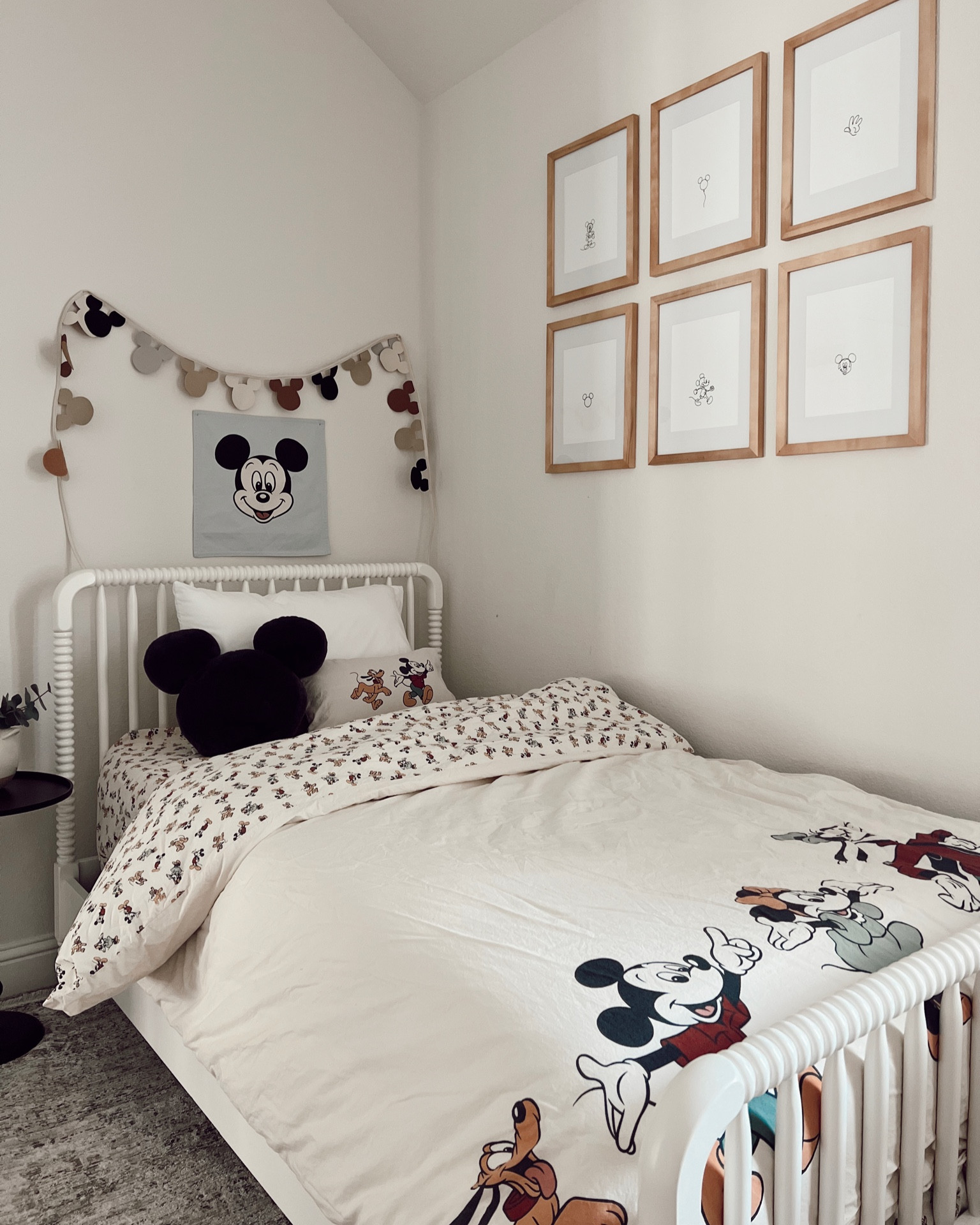 Little Boys Bedroom 🥹

#disney #mickeymouse #disneytheme #disneybedroom #frames #gallerywall #gallerywallframes #boysroom #bigboyroom #toddler #preschooler #banner #neutral #vintagemickey #vintagestyle #zara #amazonfinds #amazonhome #amazonframes #targettable #bed #walmartbed #walmartfurniture #home 

#LTKhome #LTKkids #LTKFind