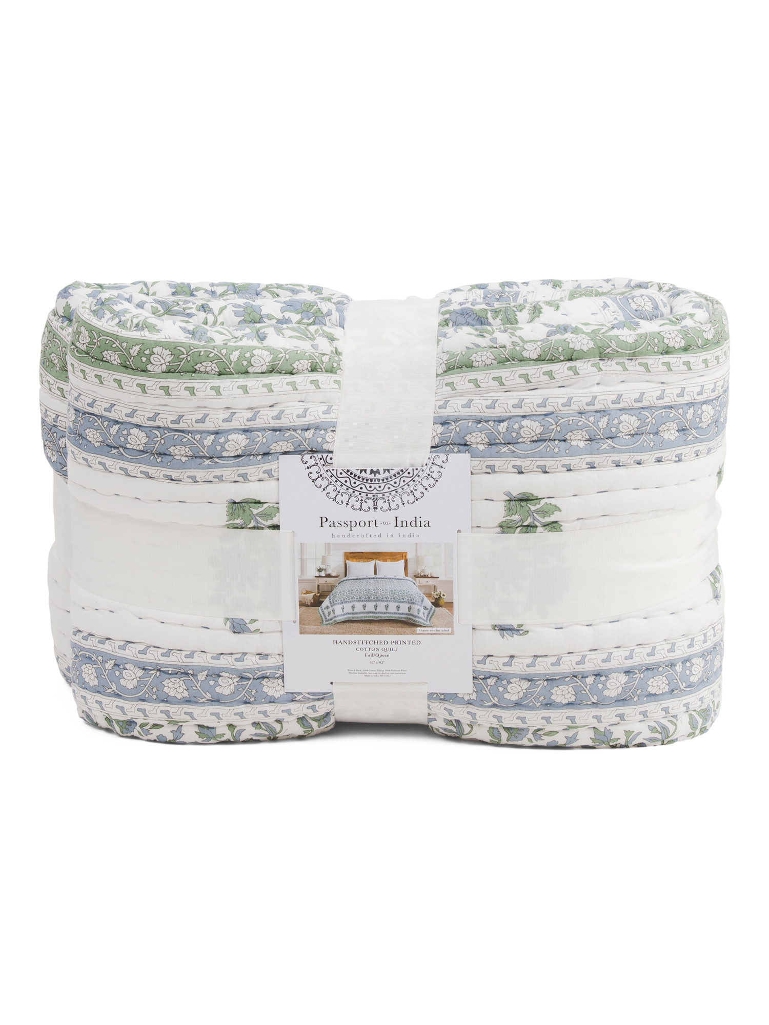 Border Print Cotton Quilt | TJ Maxx