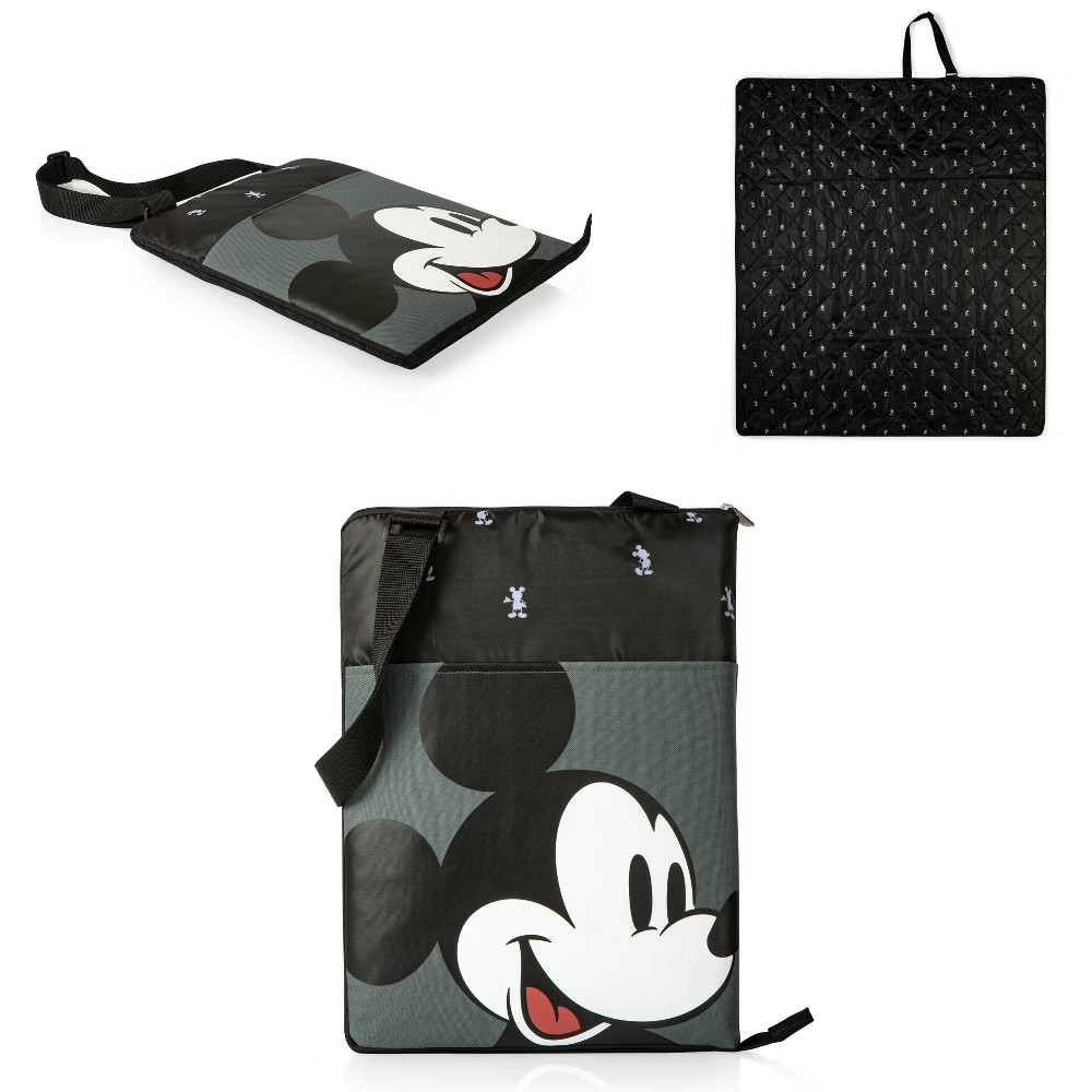 Picnic Time Disney: Mickey Mouse Vista Outdoor Picnic Blanket - Black | Target