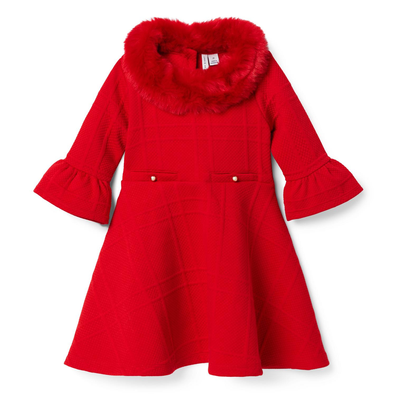 The Plush Holiday Dress | Girls Christmas Party Dress | Christmas Photoshoot #LTKkids #LTKHoliday  | Janie and Jack