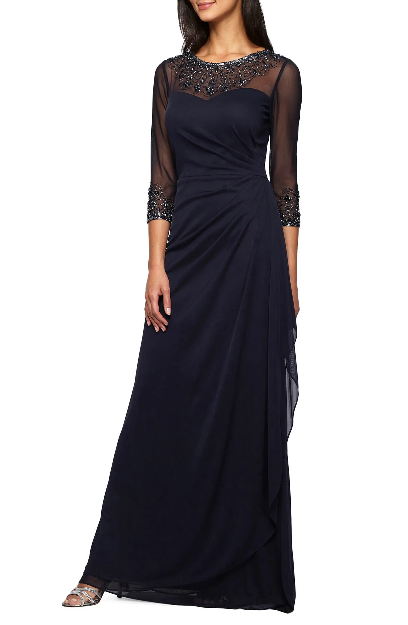 Embellished Chiffon Evening Gown | Nordstrom