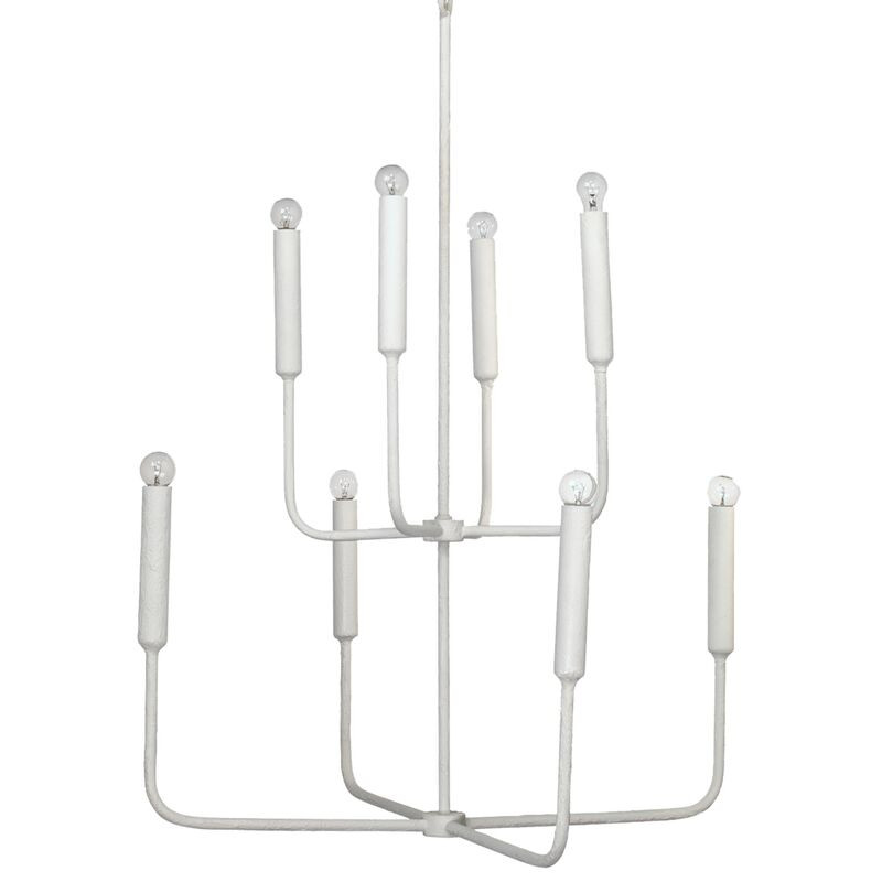 Mercer Two-Tier Chandelier, White | One Kings Lane