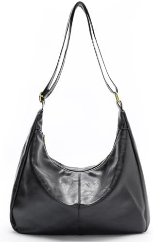 celestina Hobo Bags for Women, Ultra Soft Foldable Vegan Leather Shoulder Handbag, Stylish Slouch... | Amazon (US)
