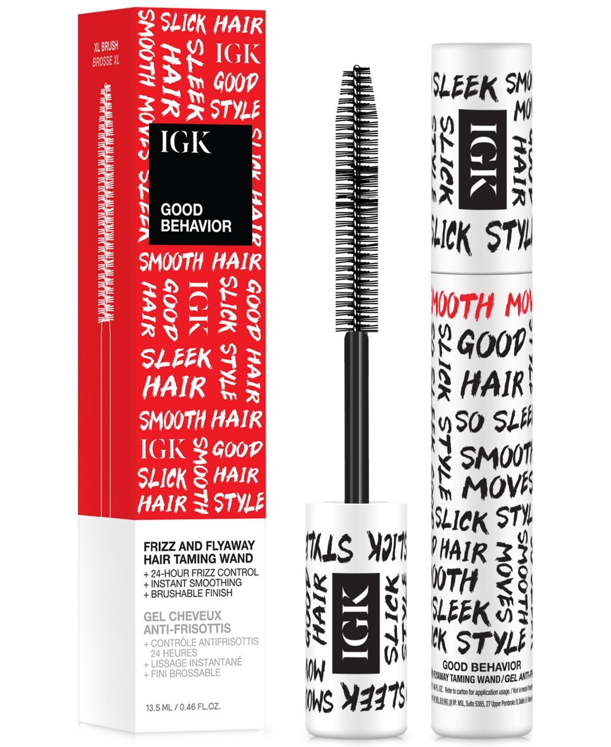 Igk Hair Good Behavior Frizz & Flyaway Hair Taming Wand, 0.46 oz. | Macy's