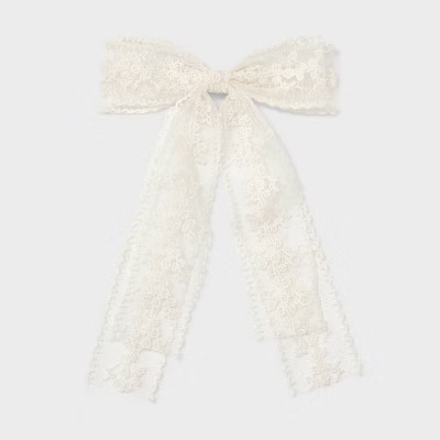 Two Layer Bow Hair Barrette - Wild Fable™ Ivory | Target