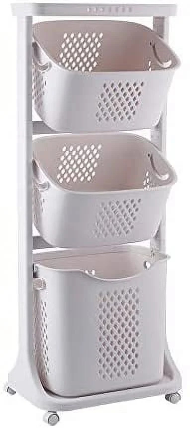Laundry Basket Bathroom Multi-layer Clothes Storage Basket Household, Simple Kitchen Shelf Fruit ... | Walmart (US)