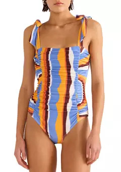Ripple Ruched One Piece Swimsuit | Belk