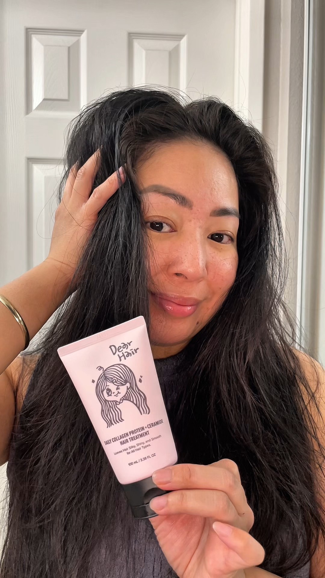 Enhance your hair strength with @dear.hair.official 

✨ Reduces breakage
✨ Deep nourishment 
✨ Elasticity & softness
✨ For all hair types 

#DearHair #Collagen #HairCare #KBeauty #HairProtein #HairCeramide #HairTreatment 

#LTKBeauty