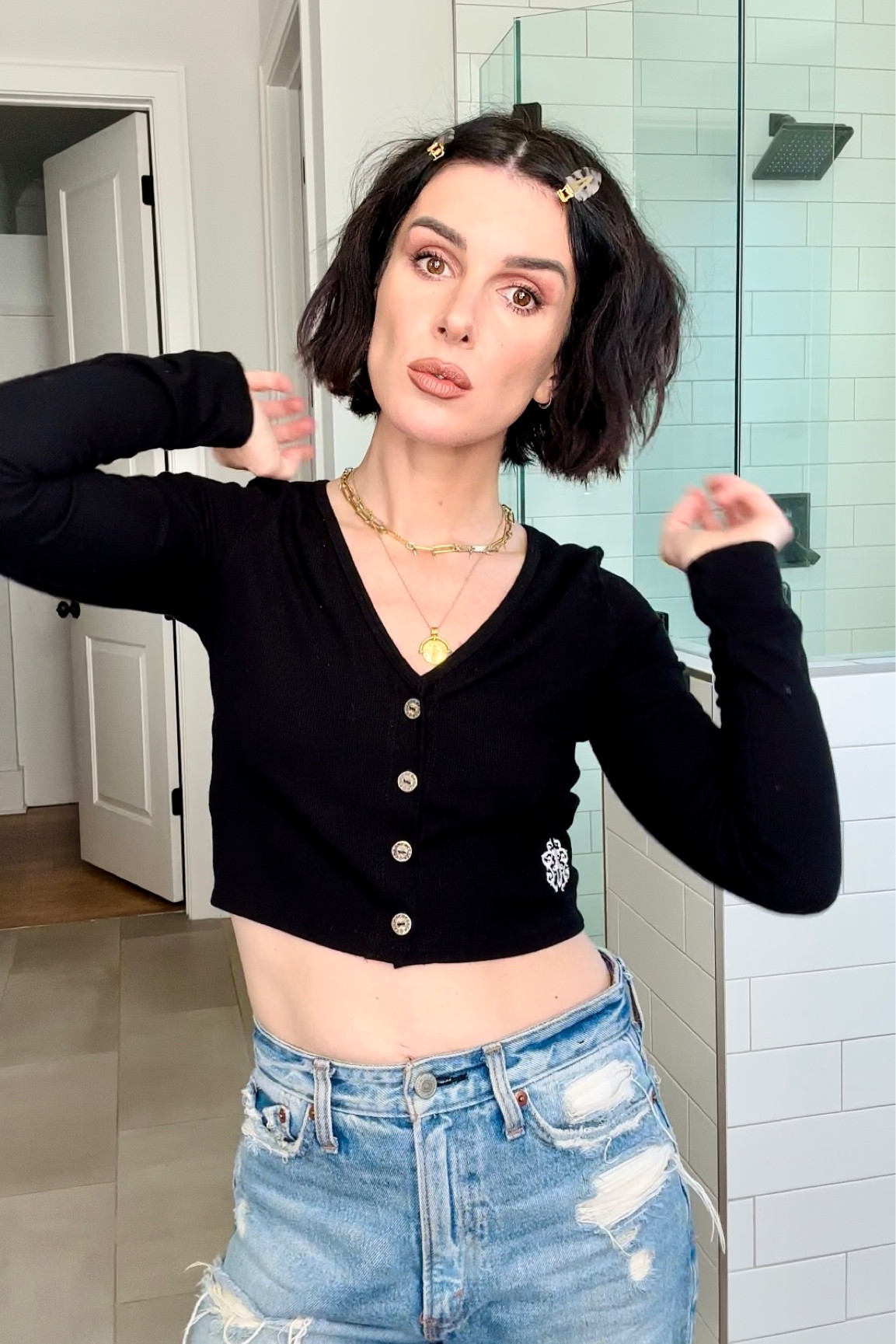 “IT GIRL” hair — added a slight bend to my straightened French bob but that perfectly imperfect hairstyle every girl loves! 

#ltkhair | hair essentials | short hair 

#LTKbeauty #LTKGiftGuide