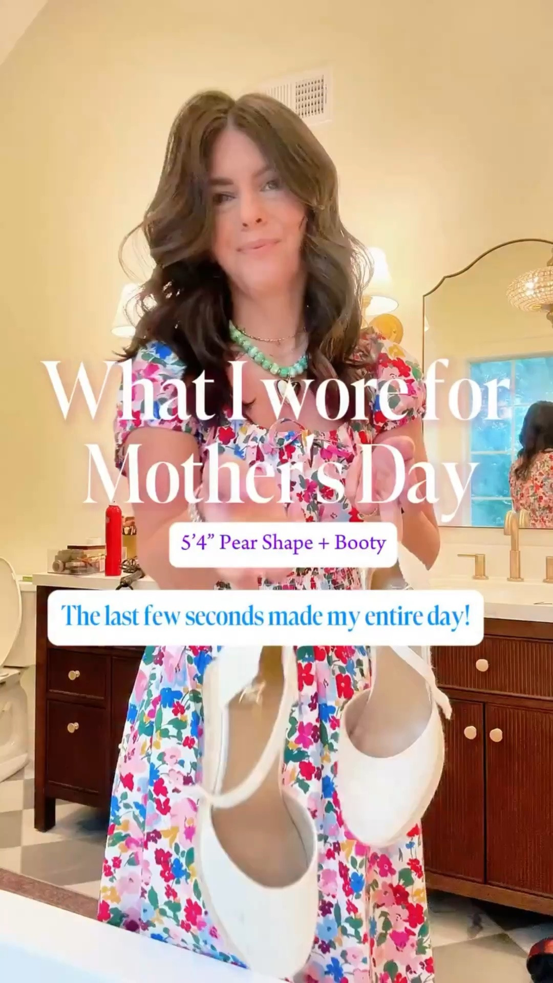 But did you catch her showing off the pink braid?! 😜I know there is going to come a day when she won’t want to match me anymore, but until then, I’m going to soak it in!!! Happy Mother’s Day! ❤️ @jcrewfactory @beautypie @vertvie_official #mothersday #mom #matchingoutifs #pearshape #momstyle