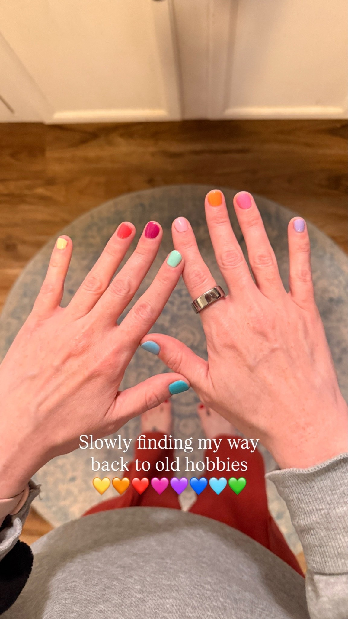 Loved how these turned out last night 🩷💜💙🩵💚💛🧡

#LTKmomlife #LTKselfcare #LTKdayinmylife