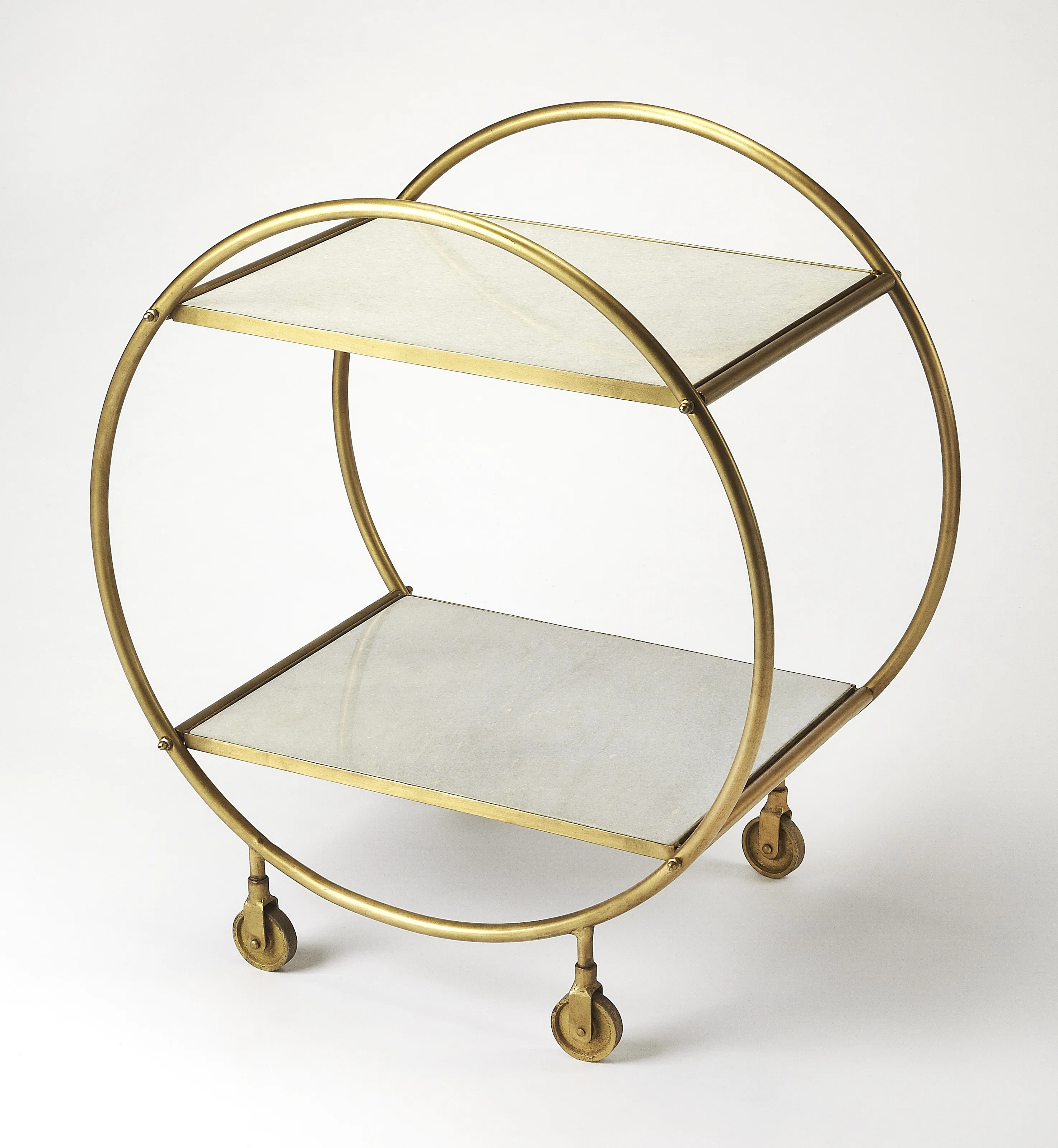 Orian Marble and Metal Iron Cart | Wayfair North America