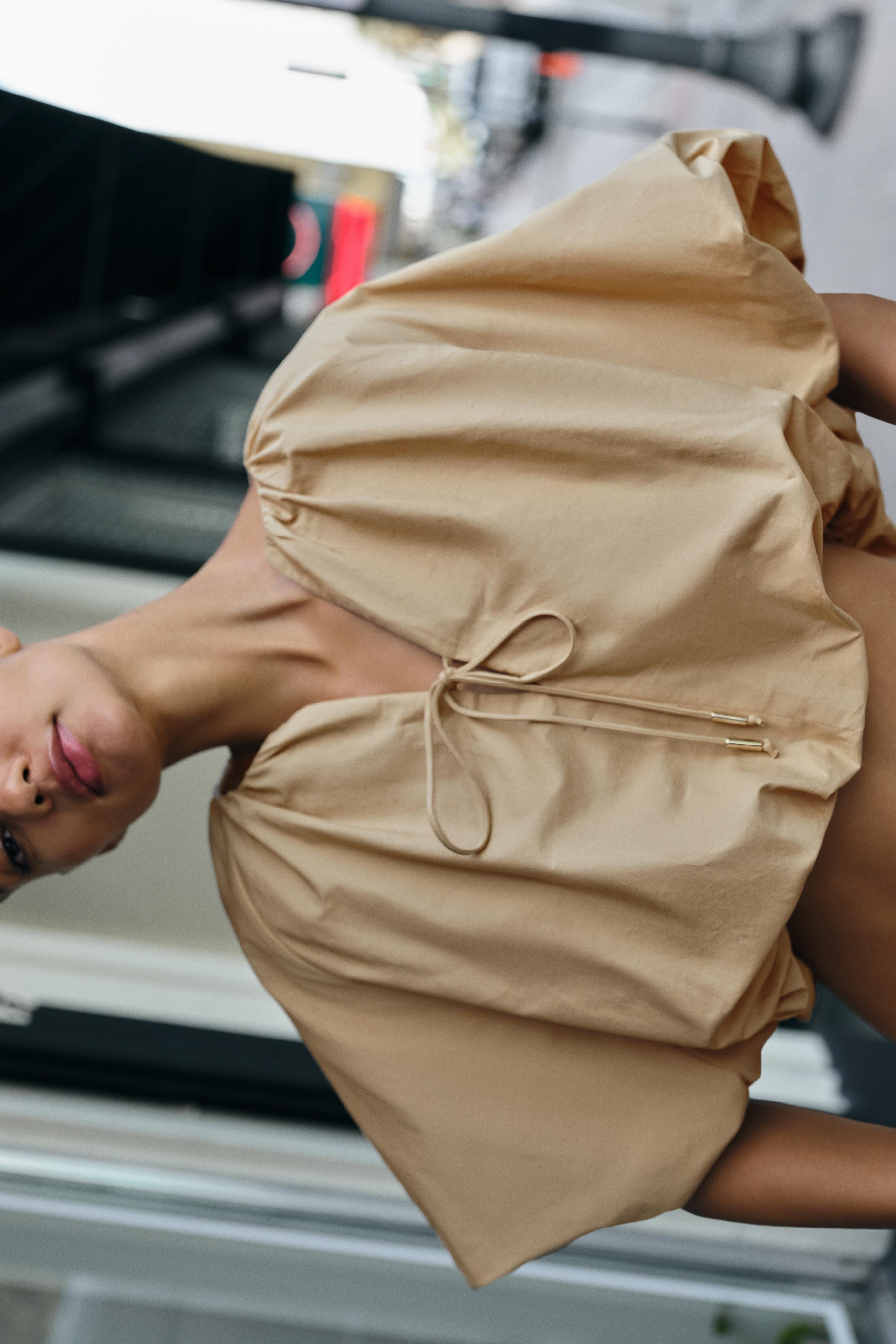 BALLOON POPLIN TOP | Zara US