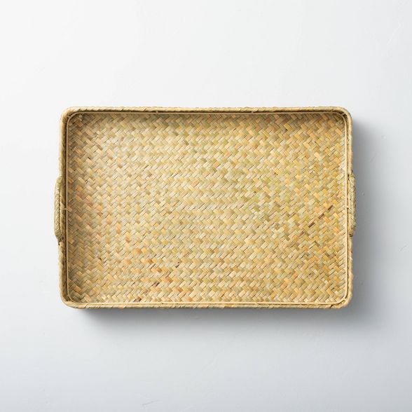 Natural Woven Grass Tray - Hearth & Hand™ with Magnolia | Target