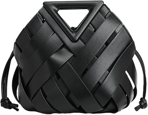 Vegan Leather Clutch Purses for Women Woven Small Crossbody Shoulder Bag Cute Top Handle Handbags... | Amazon (US)