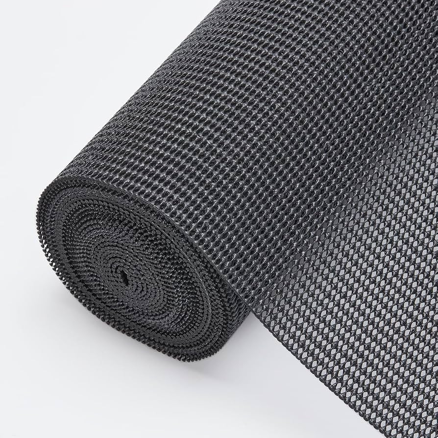 X-Large Non-Slip Waterproof Shelf Liners, 40cm x 600cm, Black | Amazon (UK)