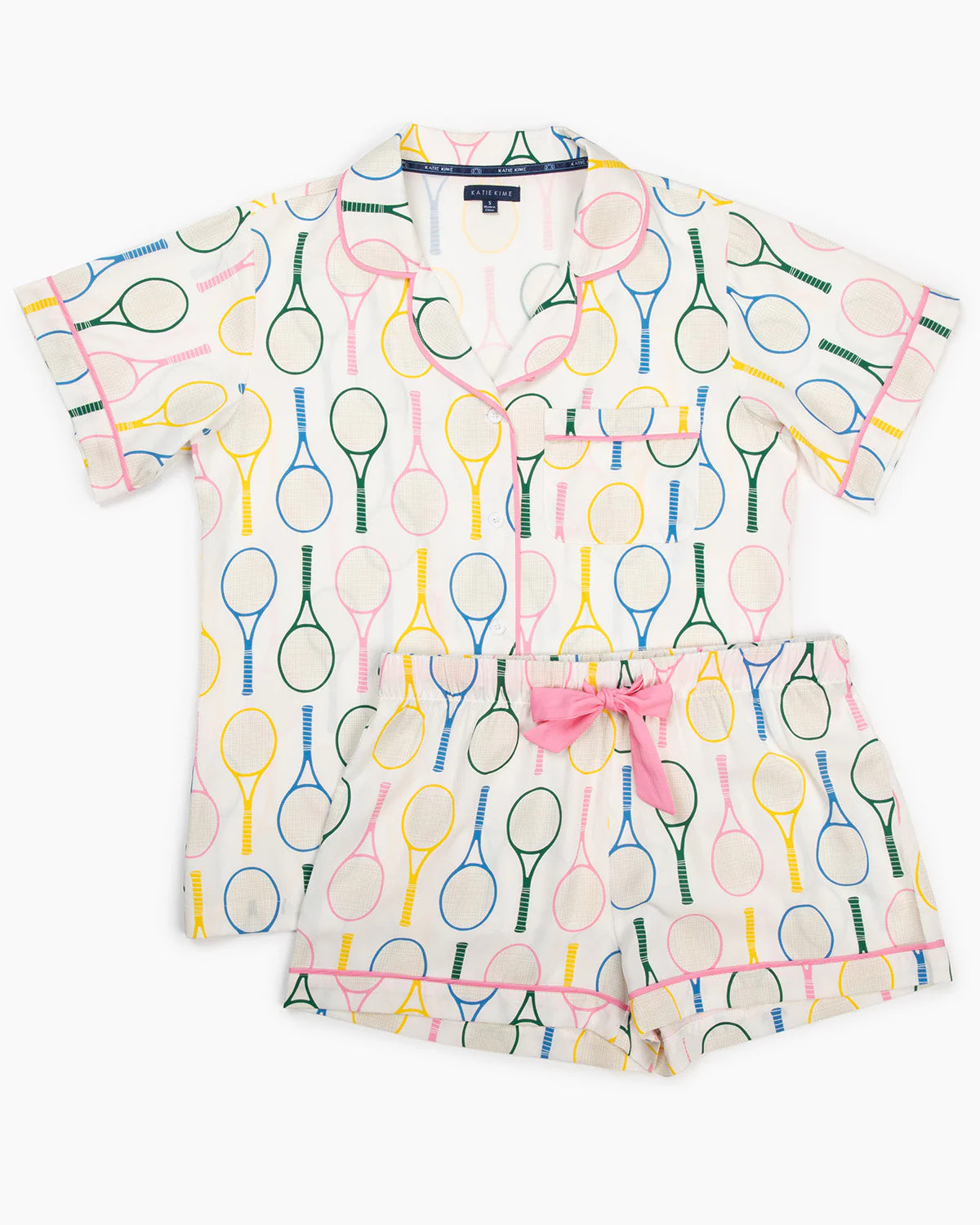 Tennis Time Pajama Shorts Set | Katie Kime Inc