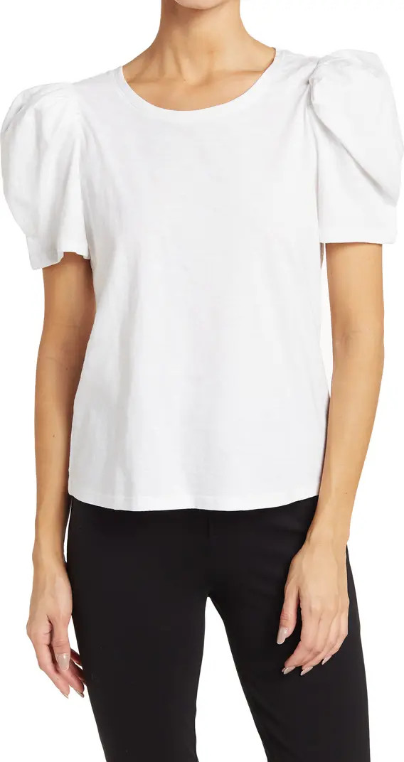 Puff Sleeve Slub Knit Top | Nordstrom Rack