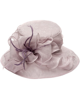 Lace Organza Wide Brim Hat | Macy's
