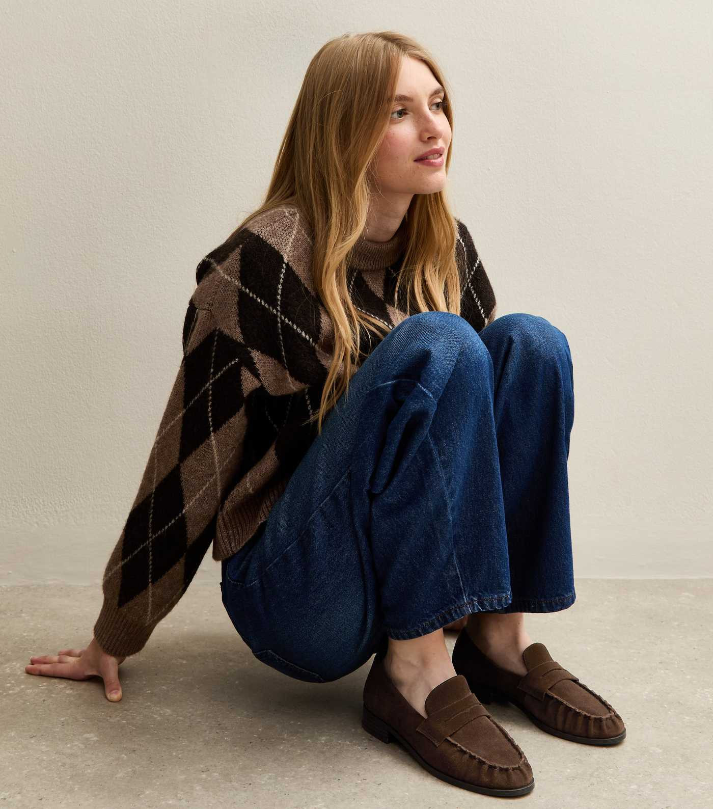 Brown Suede Almond Toe Loafers | New Look | New Look (UK)