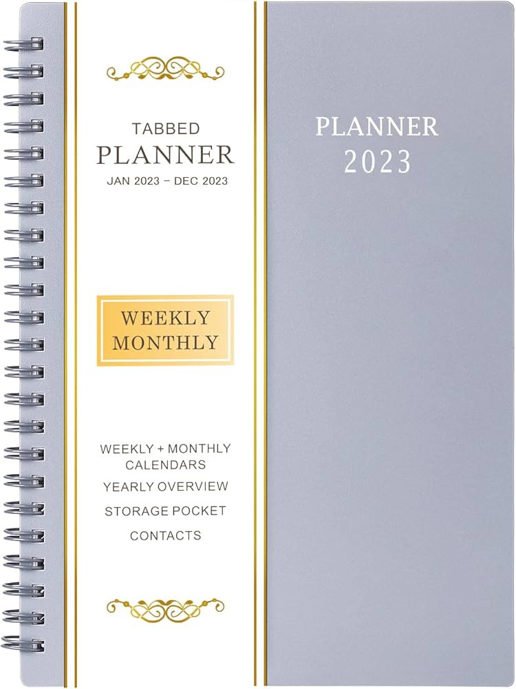 2023 Planner - Weekly & Monthly Planner 2023, January 2023 - December 2023, 6.25" × 8.3", Tabs, ... | Amazon (US)