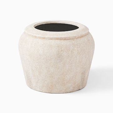 Colin King Washed Ficonstone Planters | West Elm (US)