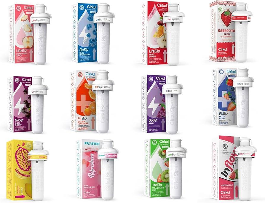 Cirkul Hydrate Flavor GoSip - Elevate Your Hydration with LifeSip, Fit Sip, and More - 6 Random C... | Amazon (US)