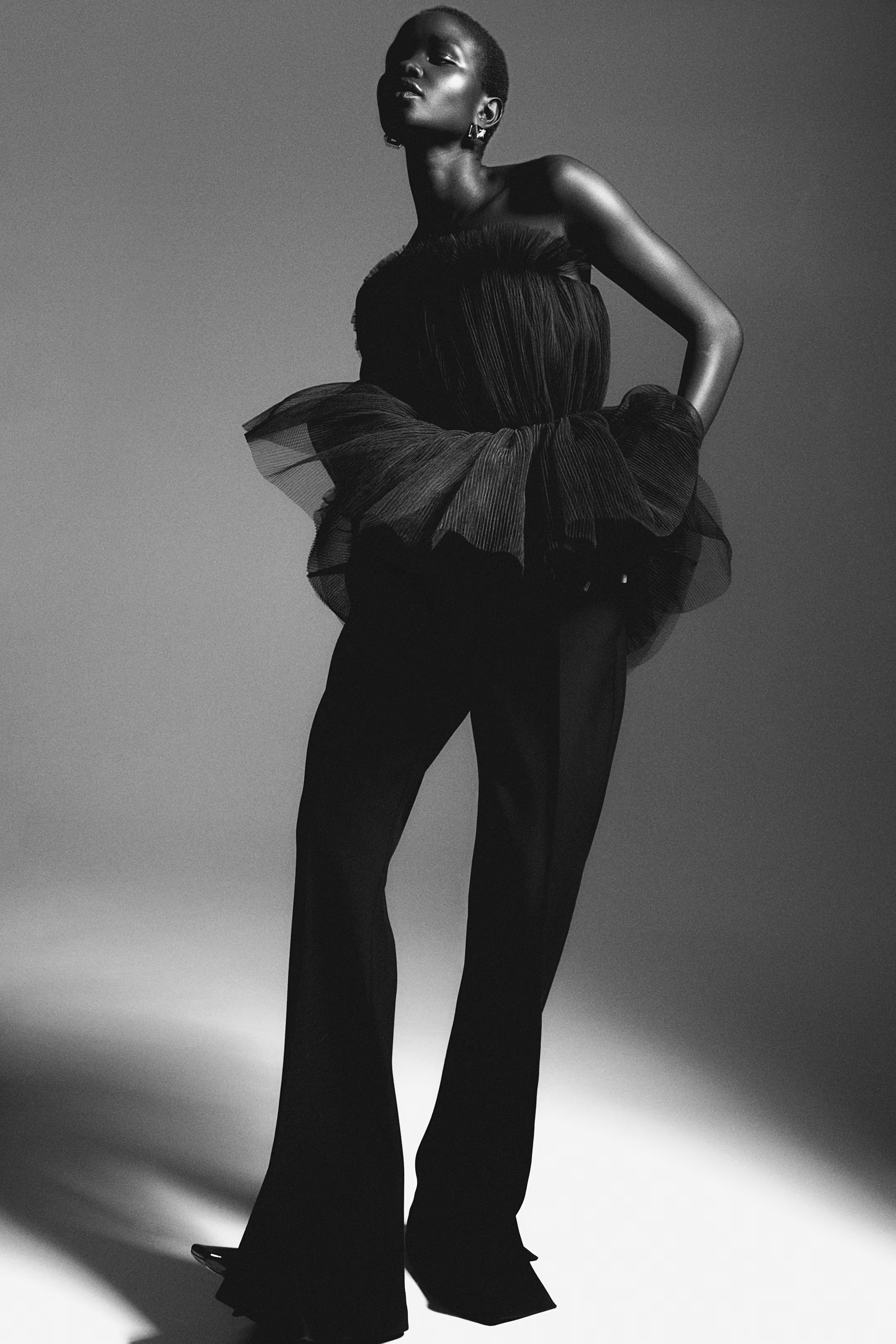 Pleated Tulle Bandeau Top | H&M (US + CA)