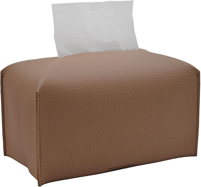 Livelab Tissue Box Cover, Rectangular Modern Decorative PU Leather Tissue Box Case Organizer Hold... | Amazon (US)