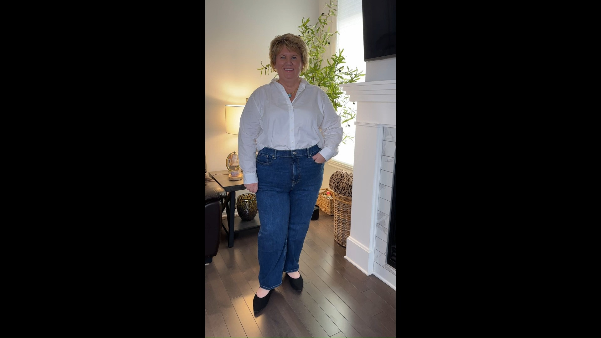 SPANXscuplt ReDefine Slim Straight Jeans
Inseams: Petite 26”, Regular 28” & Tall 31”
Sizes 0 – 26
*Size up, fits on the smaller side* 
 I’m wearing size regular 22 Colour: Medium Indigo
Top: SPANX Oversized Button-Up Shirt

🚨 SPANX SALE ALERT! 🚨
It’s BIG, ladies — 30% OFF sitewide 🤩 (some exclusions apply).
November 28th ONLY SPANX PerfectFit Ponte Wide Leg Pant, PerfectFit Ponte Flare Pant, and PerfectFit Ponte Slim Straight Pant will be 50% off, no code needed.
Now’s the time to grab my absolute favorites:
✨ AirEssentials — buttery-soft and weightless, perfect for lounging or travel
🍑 Booty Boost Leggings — sculpting and smoothing in all the right places
👖 EveryWear Jeans — stretchy, comfy, and they hold their shape all day
And don’t miss these top picks, too:
1️⃣ SPANXsupersmooth PerfectFit Ponte Slim Straight Pant — structured like a trouser, feels like a legging
2️⃣ SPANXsculpt ReDefine Slim Straight Jeans — soft denim that lifts, shapes, and flatters your curves
3️⃣ SPANX AirEssentials Zero Waistband Wide Leg Pant — no waistband seam for the ultimate smooth look
4️⃣ SPANX AirEssentials Slim Straight Pant — sleek, easy to dress up or down, and ultra lightweight
5️⃣ SPANX AirEssentials Wide Leg Track Pant — sporty-chic comfort you’ll reach for daily
6️⃣ SPANX AirEssentials Mockneck Jumpsuit — elevated one-and-done piece that’s cozy yet polished
PLUS — SPANX is dropping extra daily deals on select styles, so check back often! 👀
I’ll be sharing updates and top picks each day over on the LTK app, so make sure you’re following me there to catch the best finds first! 💕
I’ve linked all the outfits in my LTK Shop so you can go shop directly from there! 🥰

#SpanxSale #SpanxAirEssentials #SpanxShape #Over50Style #SpanxFavorites #FallFashionFinds #LTKSale #SpanxStyle #SpanxPants #SpanxJumpsuit
#spanx
#spanxpartner
#liketkit
#liketoknow.it/cathyover50
@shop.ltk
@spanx
 

 #LTKCyberWeek #LTKSaleAlert #LTKPlusSize