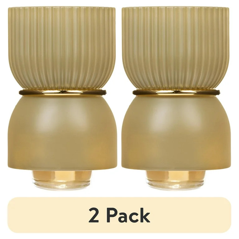 (2 pack) Better Homes & Gardens Aroma Accents Fragrance Plug, Ribbed Green | Walmart (US)