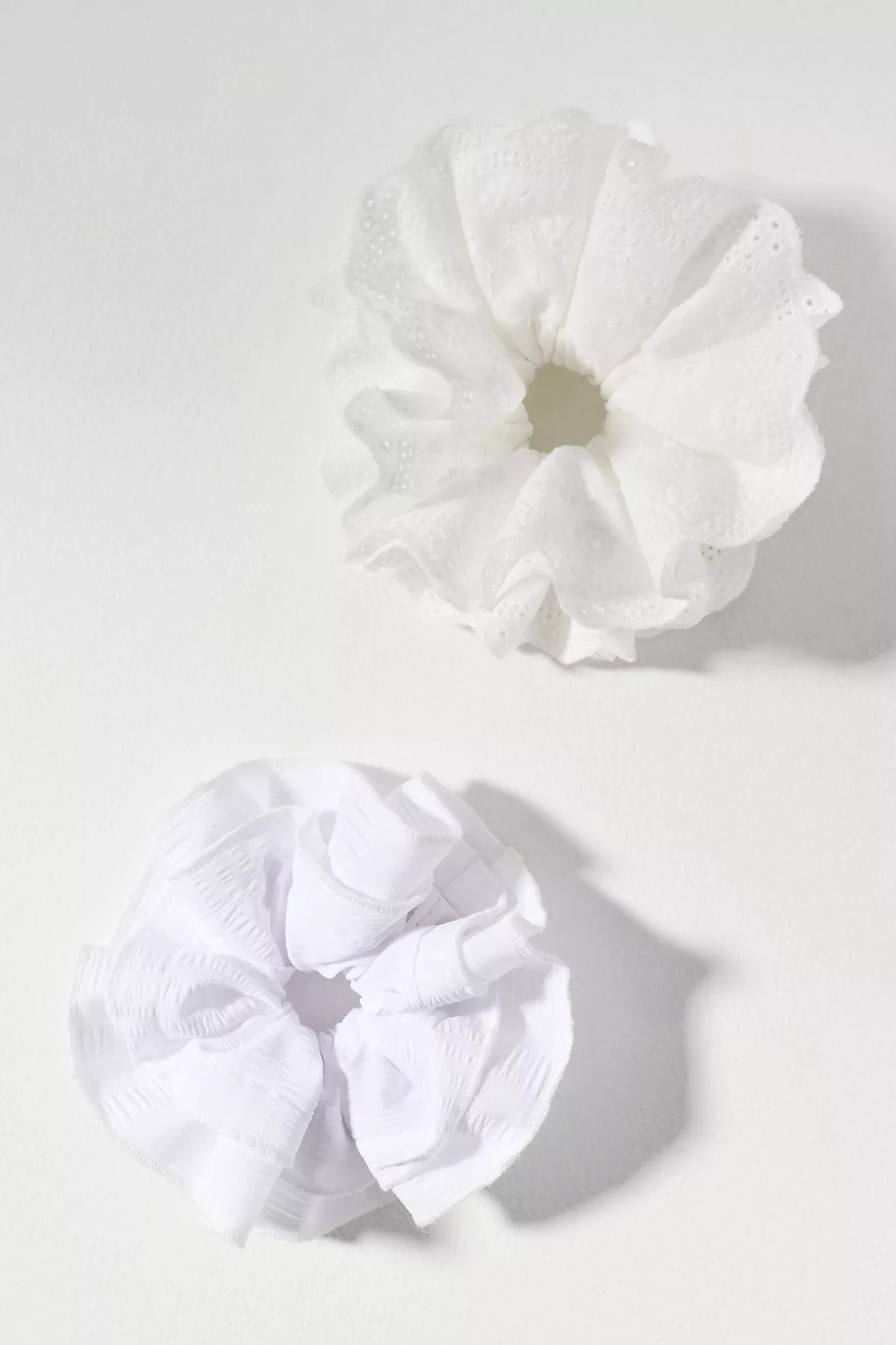 By Anthropologie Eyelet & Gingham Scrunchies, Set of 2 | Anthropologie (US)