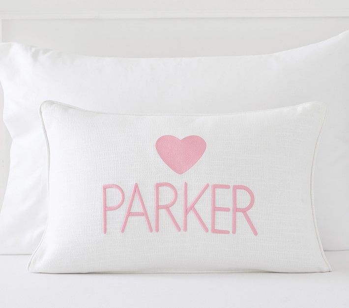 Heart Icon Personalized Pillow Cover | Pottery Barn Kids