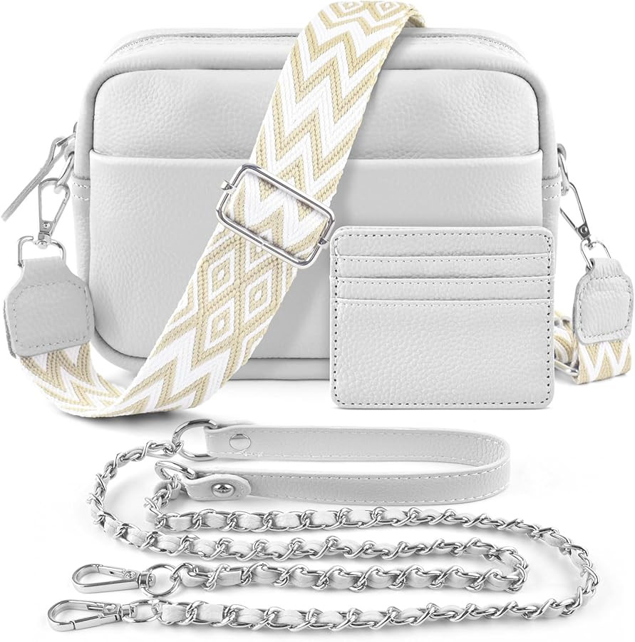 BROTOU Crossbody Bags for Women Leather Purses Small Handbags & Shoulder Bag with Adjustable Wide... | Amazon (US)
