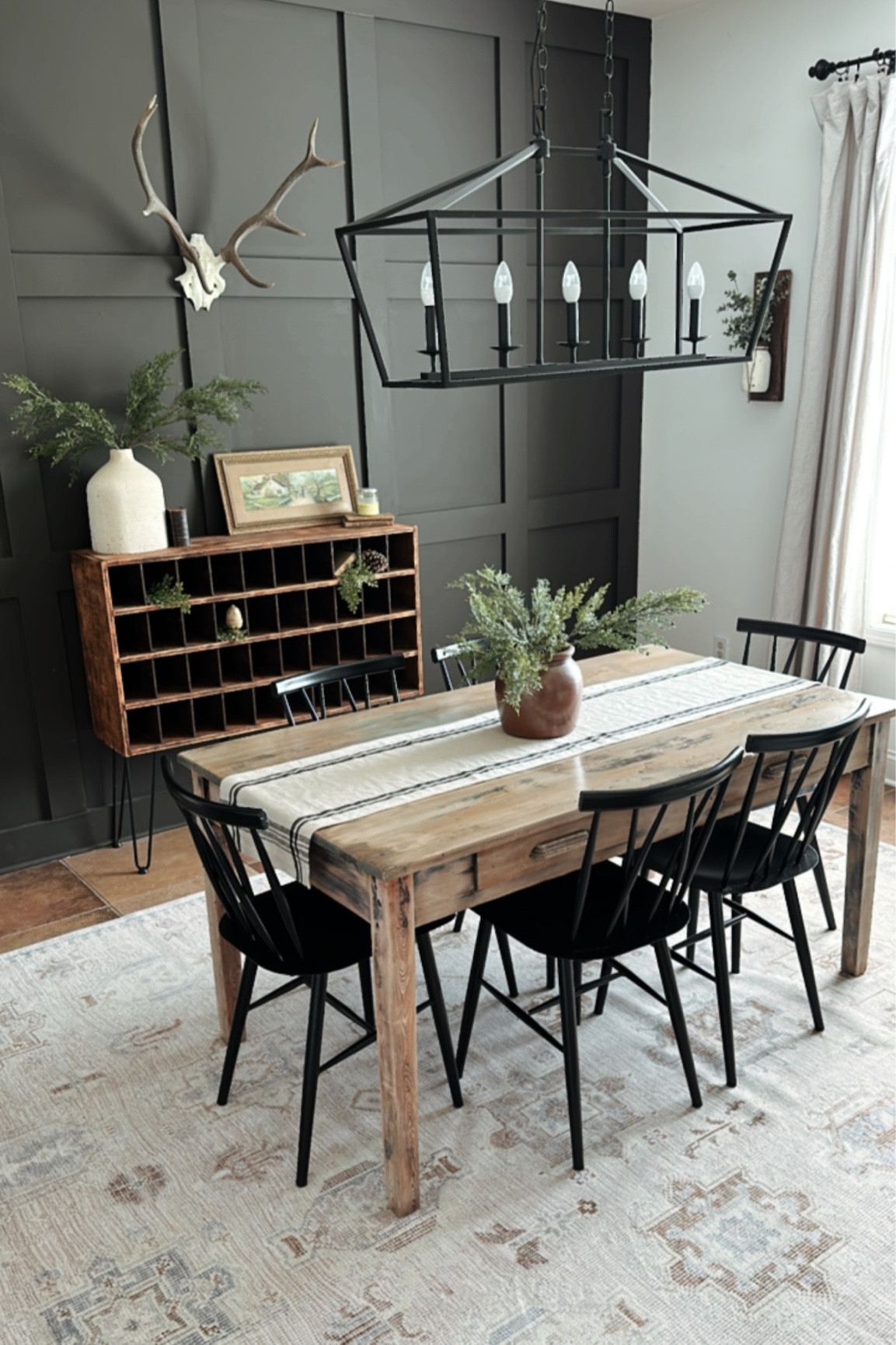 Simple wooden tones and a washable rug is the perfect combination for your dining room 

#LTKhome #LTKSale