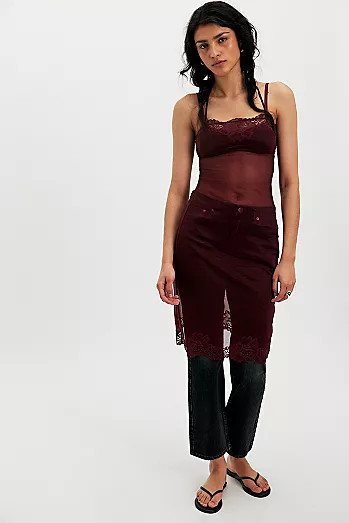 Lunch Date Midi Slip | Free People (UK)