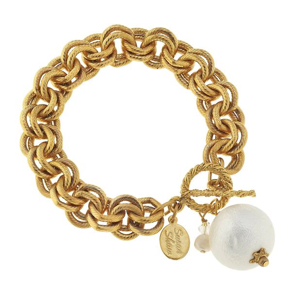 Double Link Cotton Pearl Bracelet | Susan Shaw