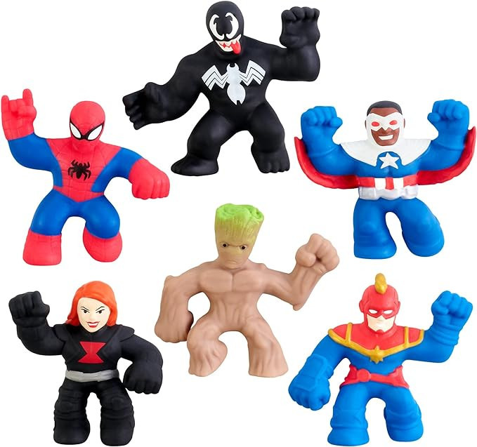 Heroes of Goo Jit Zu Marvel Minis - Mega 6 Pack. 6 Squishy, Stretchy, Gooey Mini Marvel Heroes 2.... | Amazon (US)