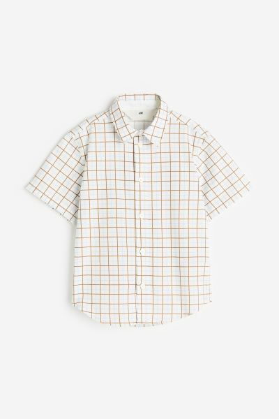 Short-sleeved Cotton Shirt | H&M (US)