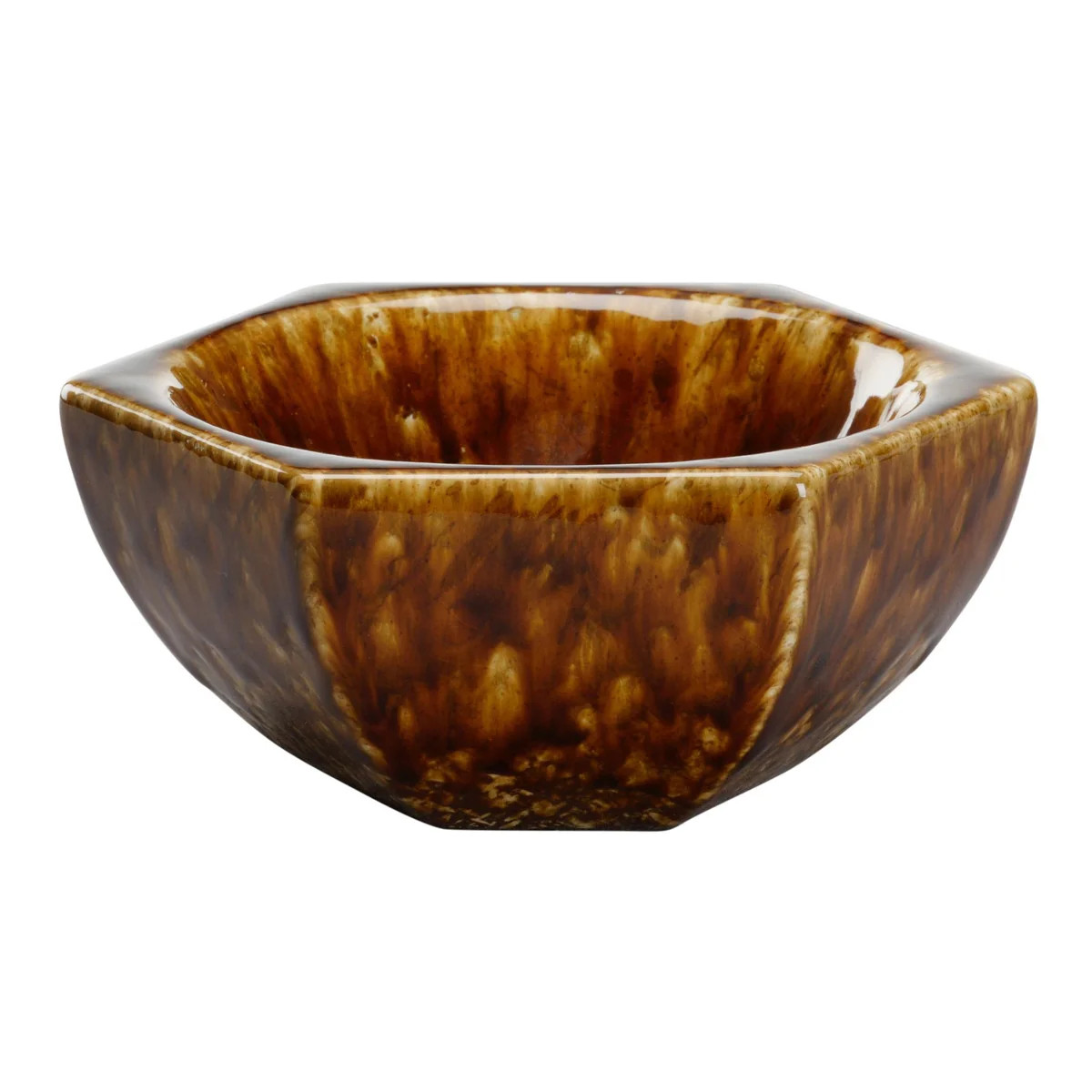 Tortoise Hexagonal Ceramic Bowl | The Well Appointed House, LLC