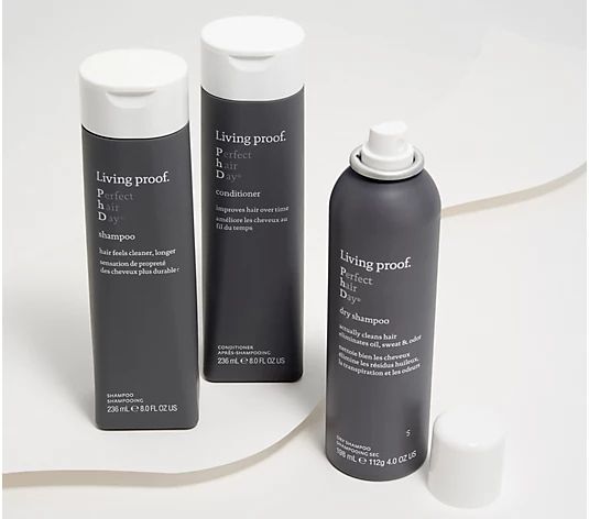 Living Proof Perfect Hair Day Shampoo & Conditioner w/ Dry Shampoo - QVC.com | QVC