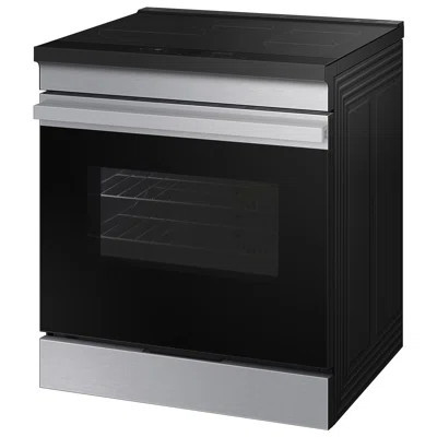 Samsung Bespoke Smart Slide-In Induction Range 6.3 cu.ft. with Anti-Scratch Glass Cooktop and AirFry | Wayfair North America