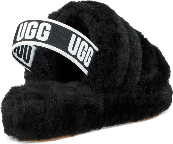 UGG® Fluff Yeah Faux Fur Slingback Sandal | Nordstrom | Nordstrom
