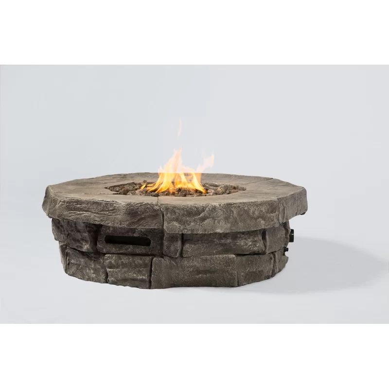 Tavon Fiber Reinforced Concrete Propane/Natural Gas Fire Pit Table | Wayfair North America