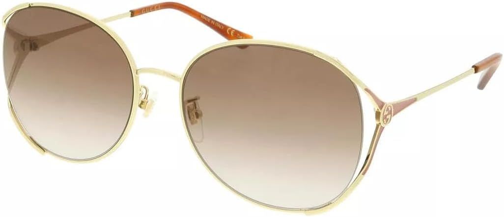 Sunglasses Gucci GG 0650 SK- 004 Gold/Brown | Amazon (US)