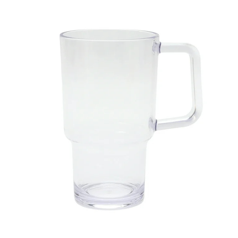 Mainstays 21-Ounce Acrylic Handled Tumbler, Clear | Walmart (US)