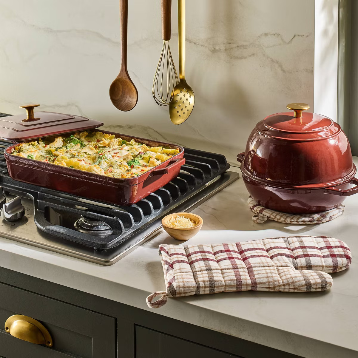 9"x13" Dutch Oven Casserole Red - Hearth & Hand™ with Magnolia | Target